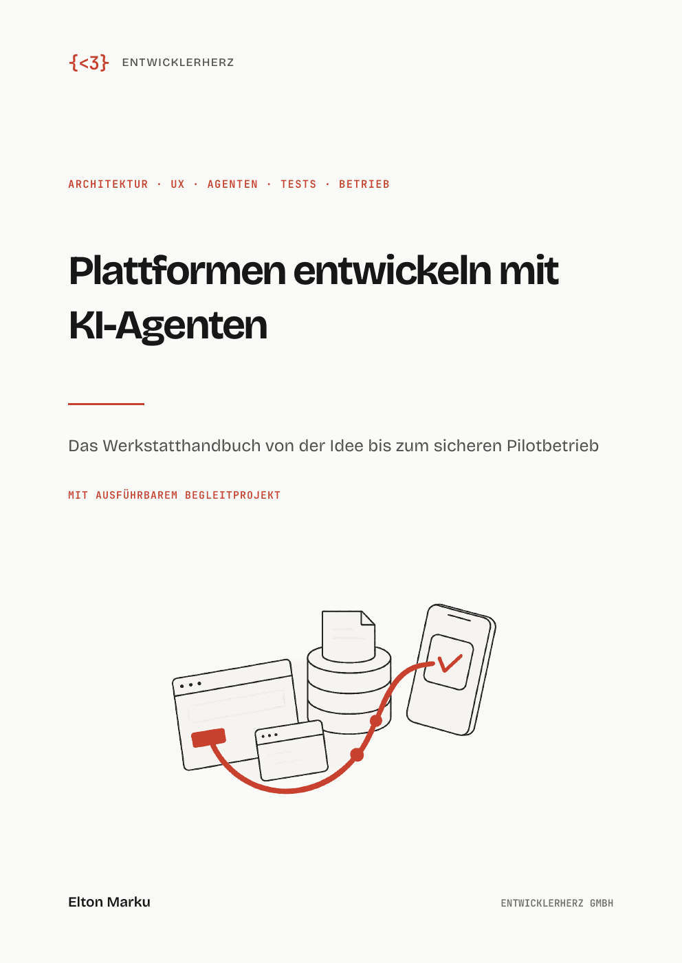 Buchcover: Plattformen entwickeln mit KI-Agenten von Elton Marku