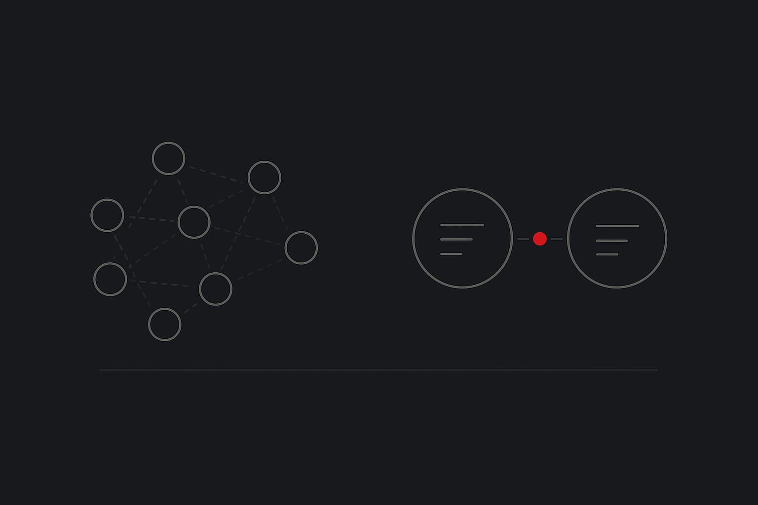Conference table with empty chairs, two occupied — small team, big impact